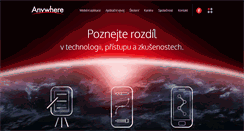 Desktop Screenshot of anywhere.cz